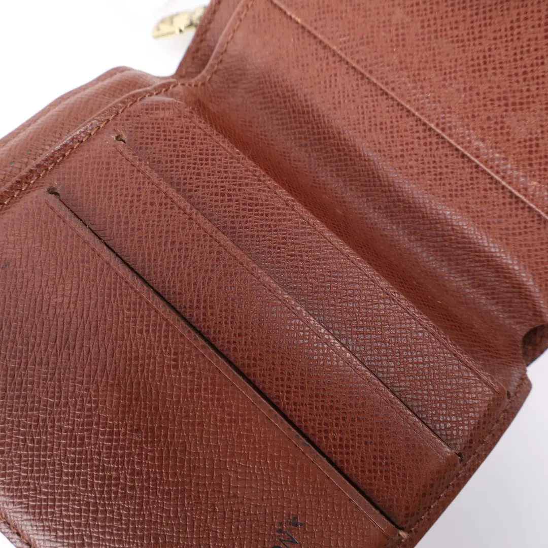 Louis Vuitton Monogram Compact Wallet Brown Canvas