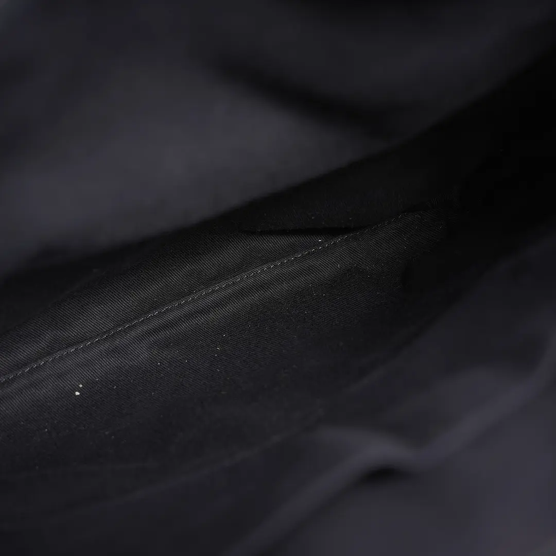 Loewe Anagram Black Canvas Shoulder Bag