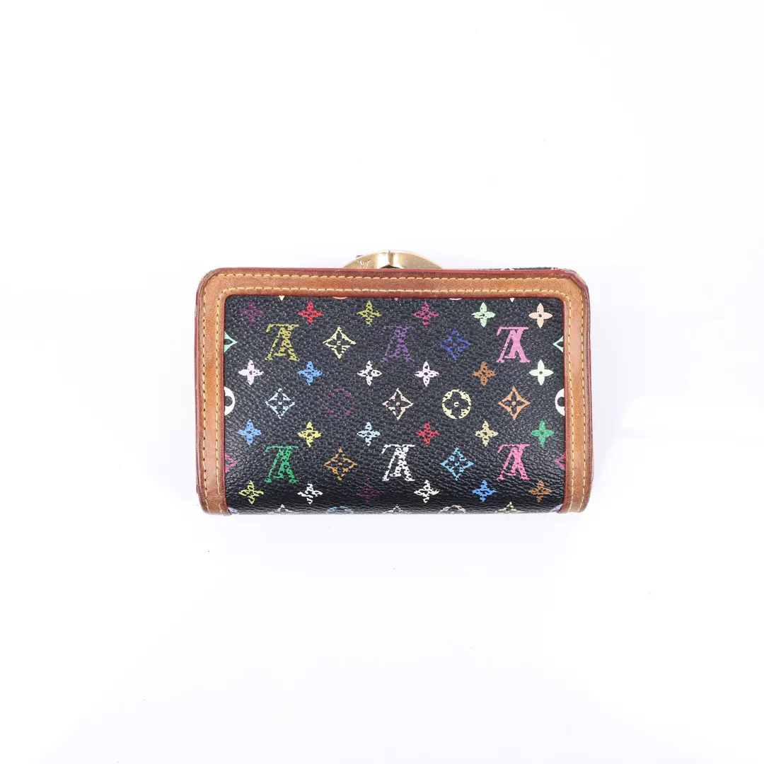 Louis Vuitton Portefeuille Viennois Black Multicolore Wallet