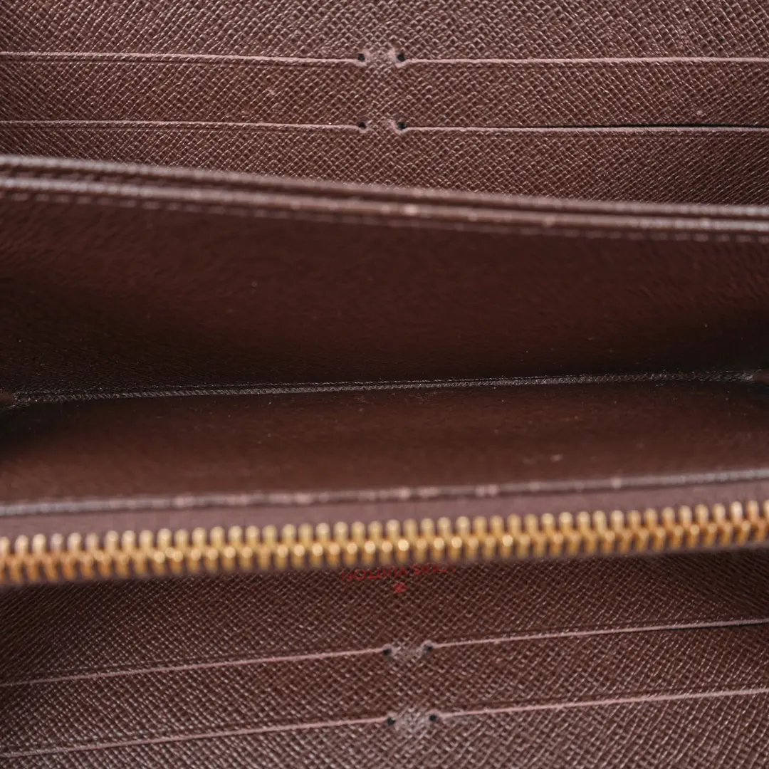 Louis Vuitton Zippy Brown Damier Ebene Wallet