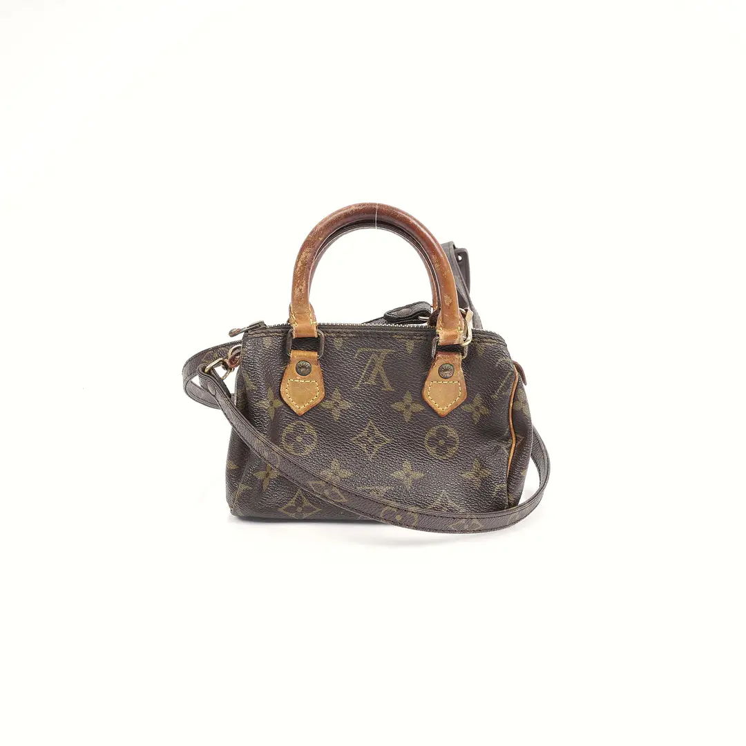 Louis Vuitton Nano Speedy Brown Monogram Canvas Bag