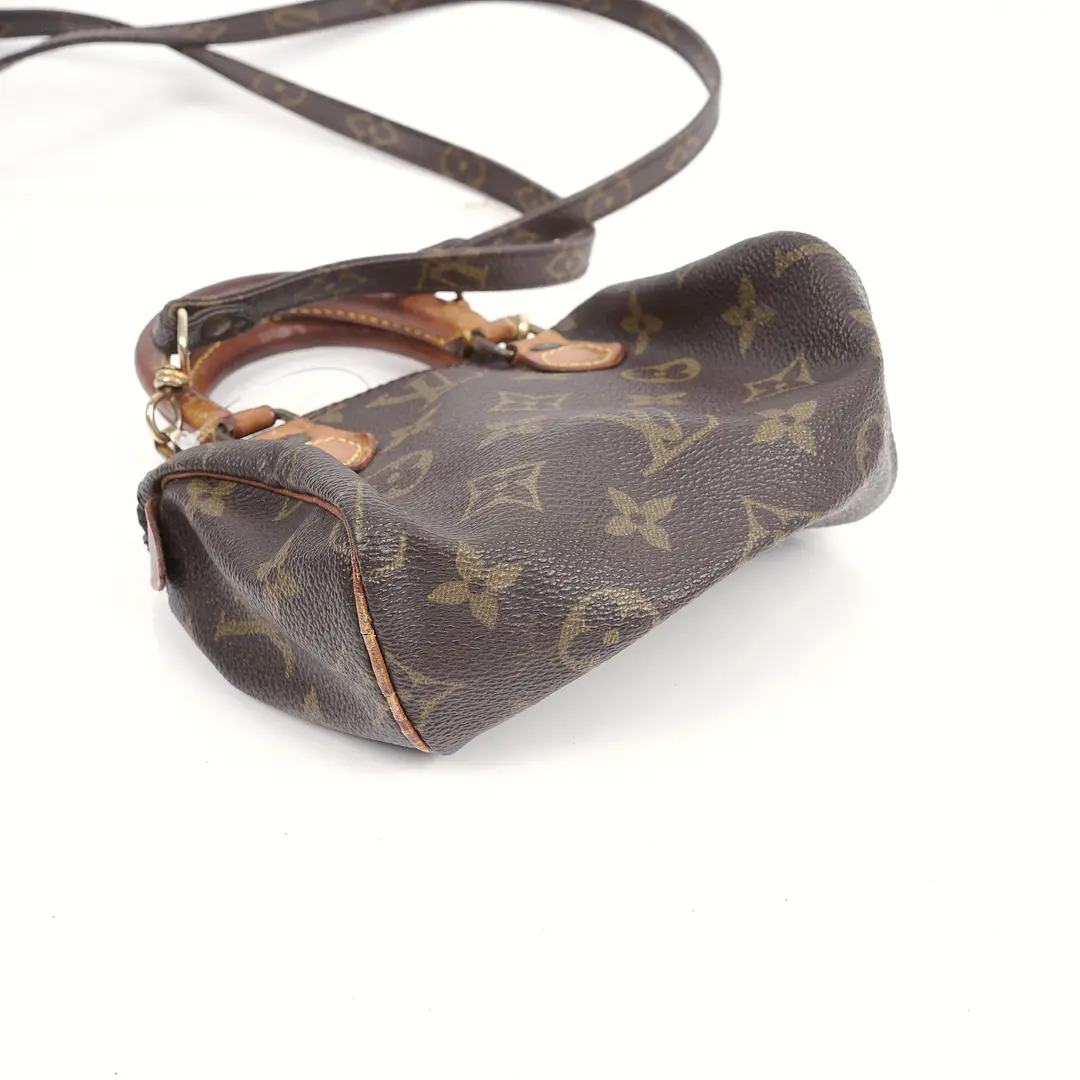 Louis Vuitton Nano Speedy Brown Monogram Canvas Bag