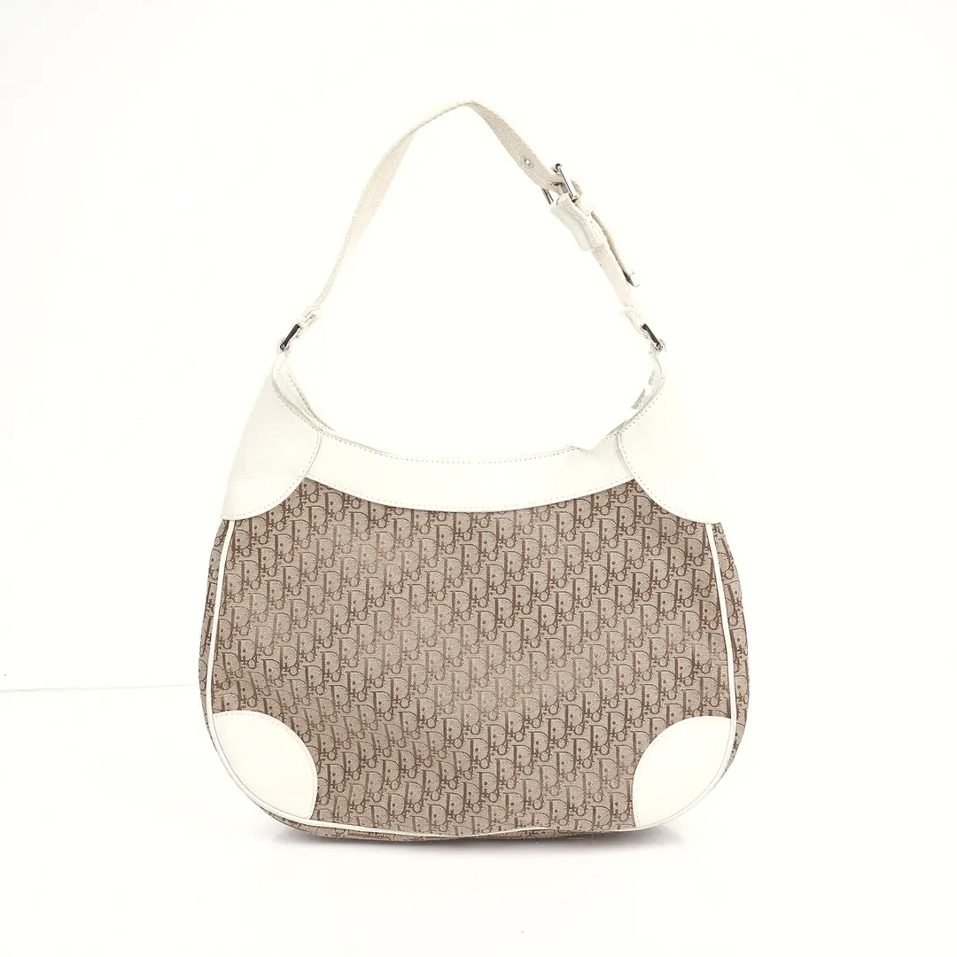 Dior Trotter Romantique Brown Canvas Shoulder Bag
