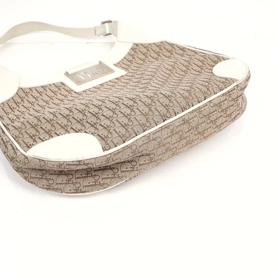 Dior Trotter Romantique Brown Canvas Shoulder Bag