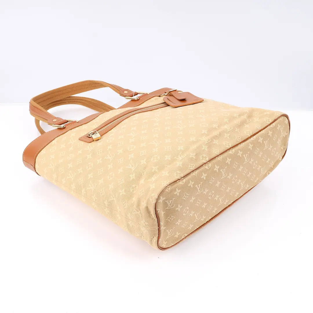 Louis Vuitton Cabas Mezzo Beige Monogram Mini Lin Tote Bag
