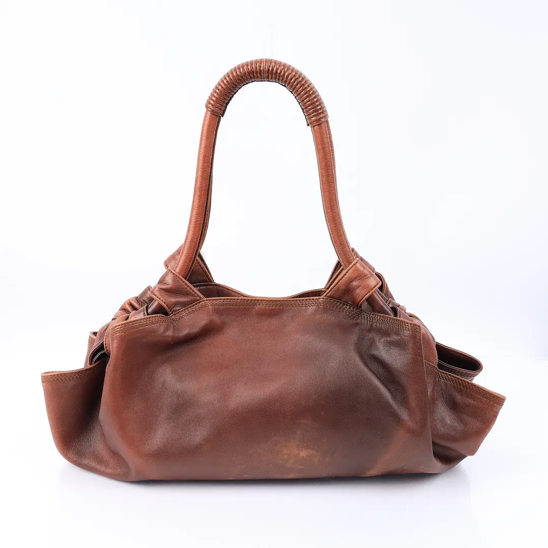 Loewe Nappa Aire Brown Leather Shoulder Bag