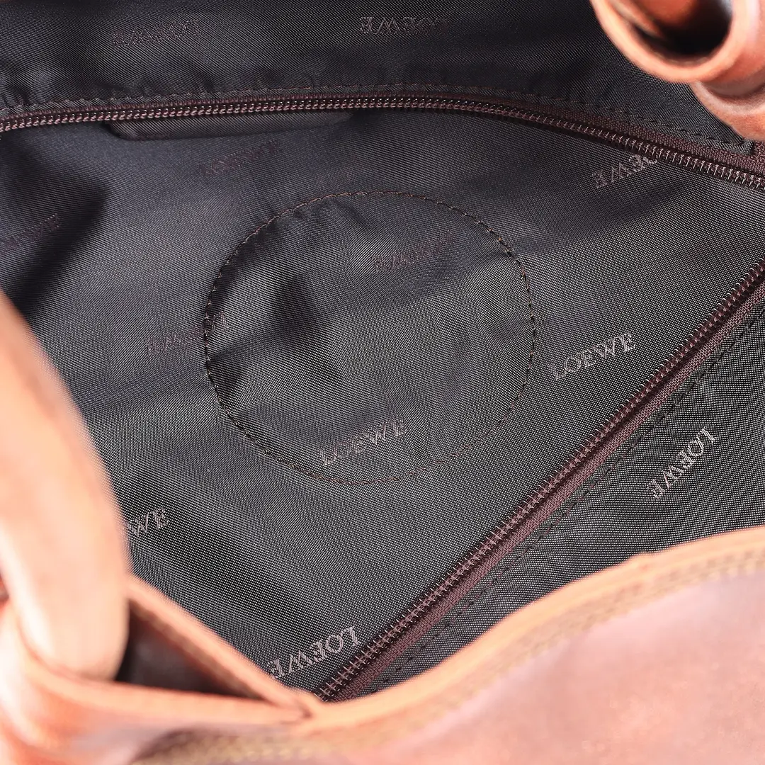Loewe Nappa Aire Brown Leather Shoulder Bag