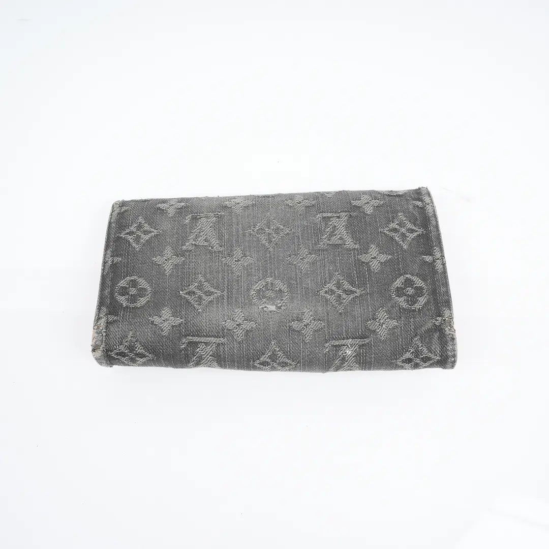 Louis Vuitton Amelia Black Monogram Denim Wallet
