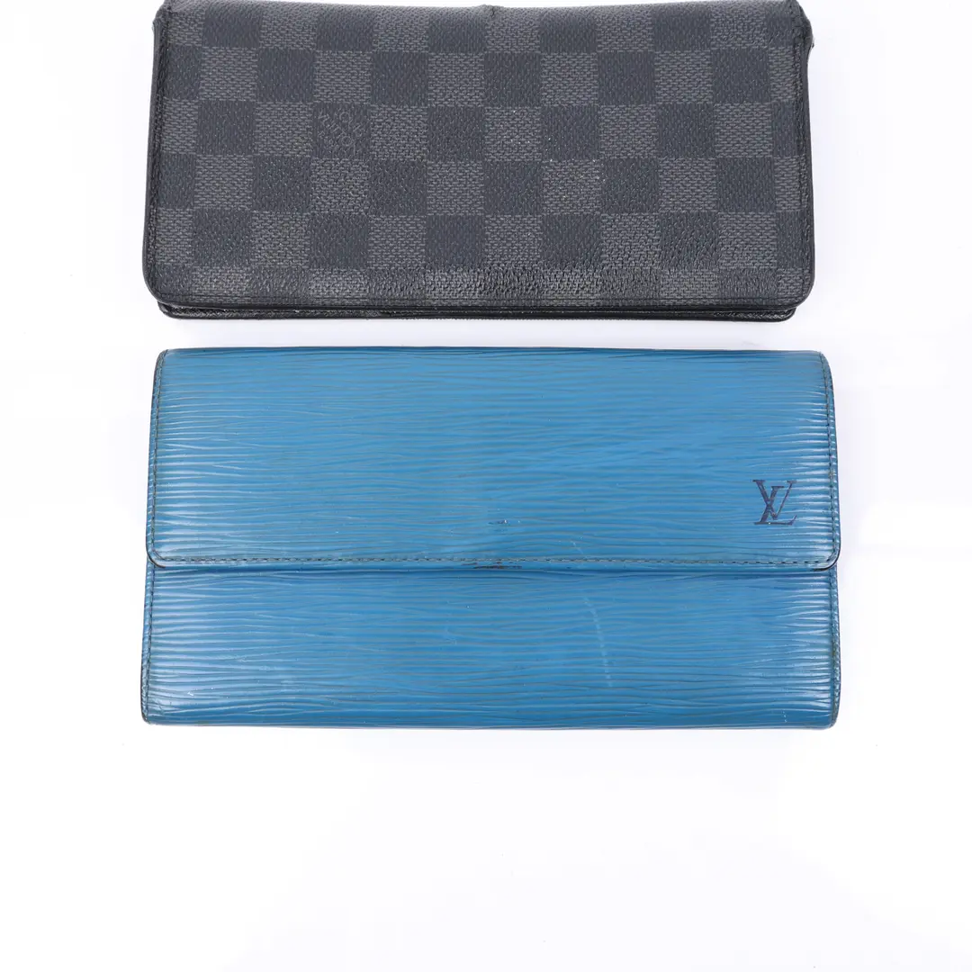 Louis Vuitton Damier and Epi Leather Wallet Set