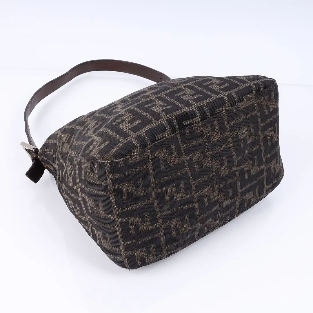 Fendi Zucca Brown Canvas Shoulder Bag