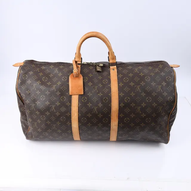 Louis Vuitton Keepall 55 Brown Monogram Duffle Bag