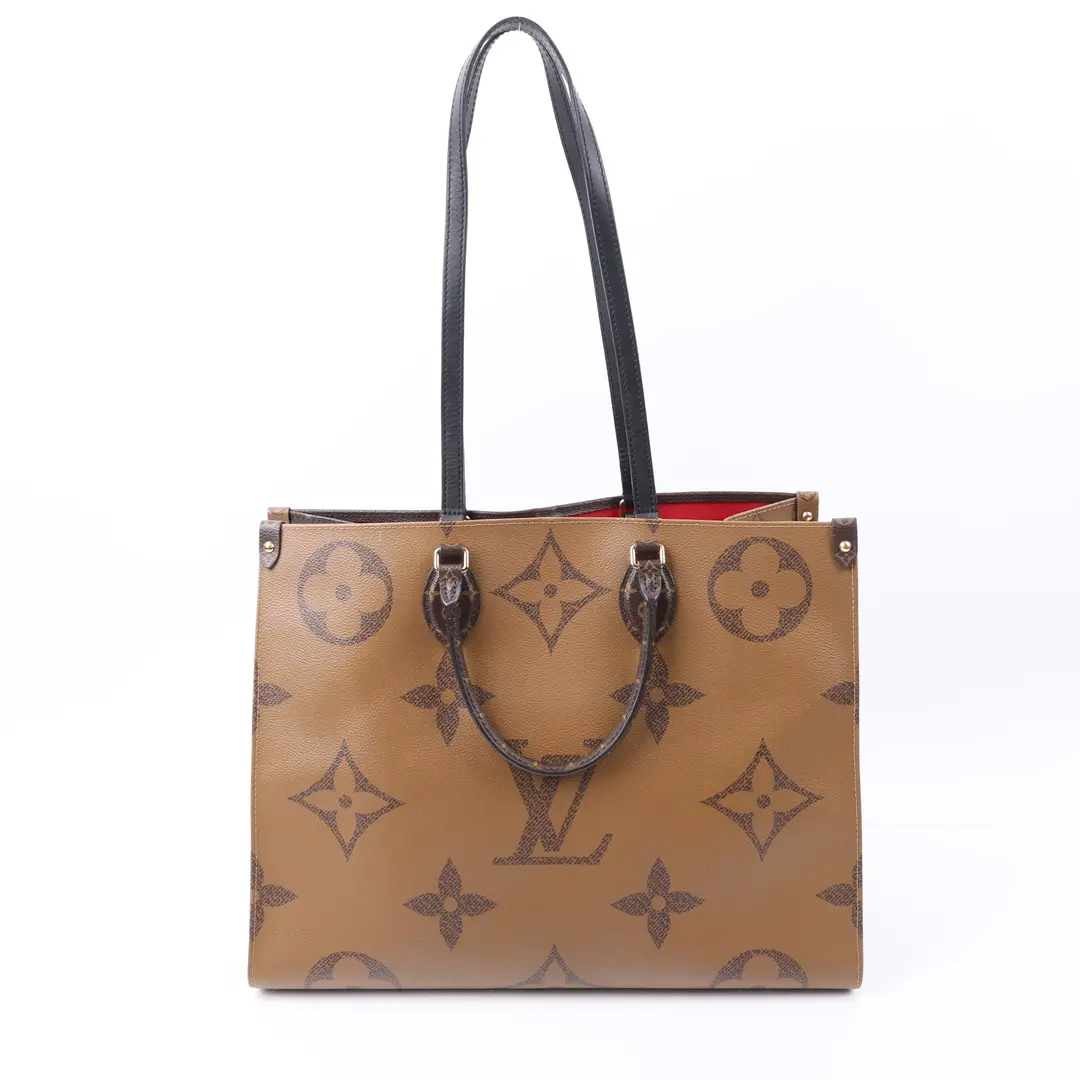 Louis Vuitton Onthego MM Brown Monogram Giant Tote Bag