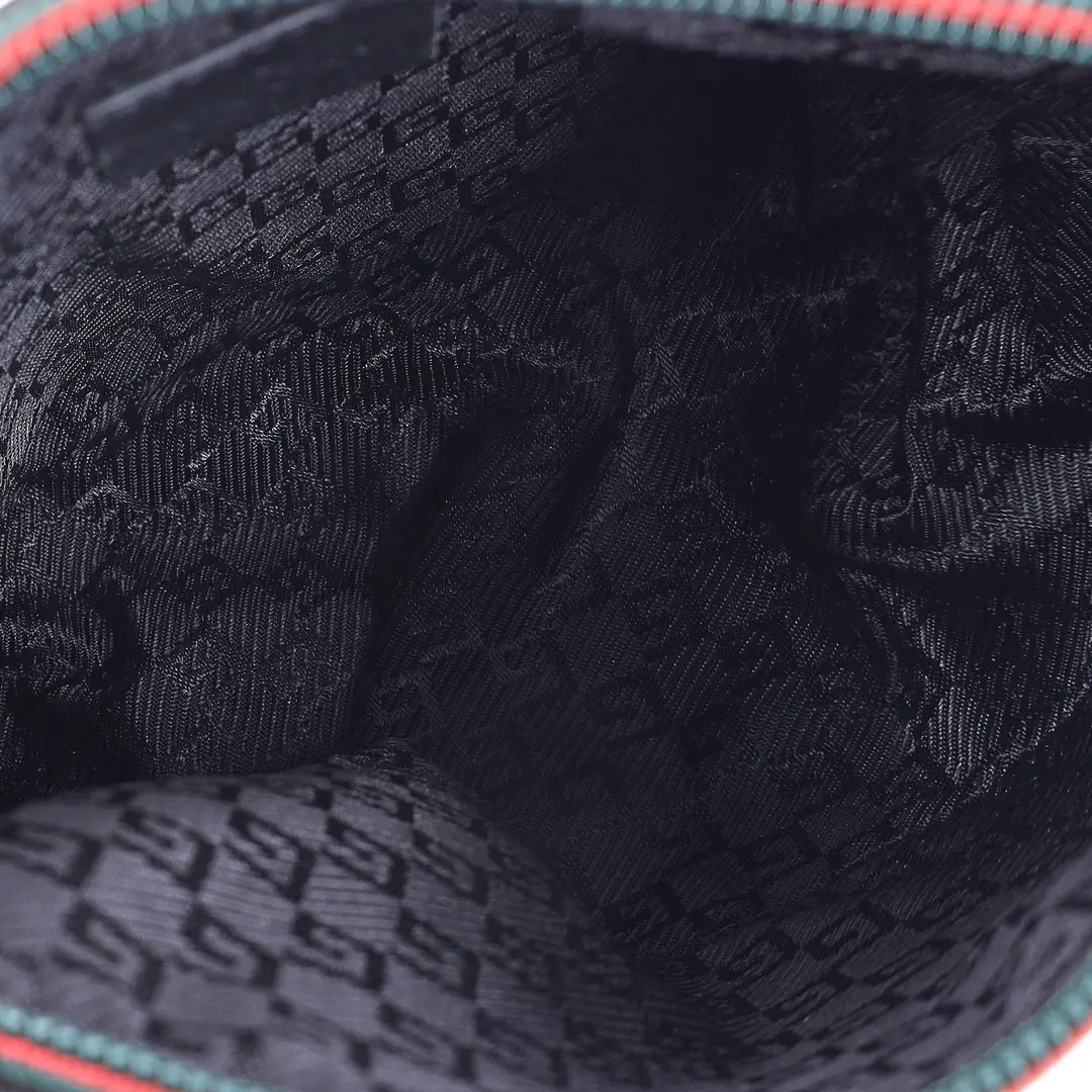 Gucci Web Trim Black Nylon Belt Bag