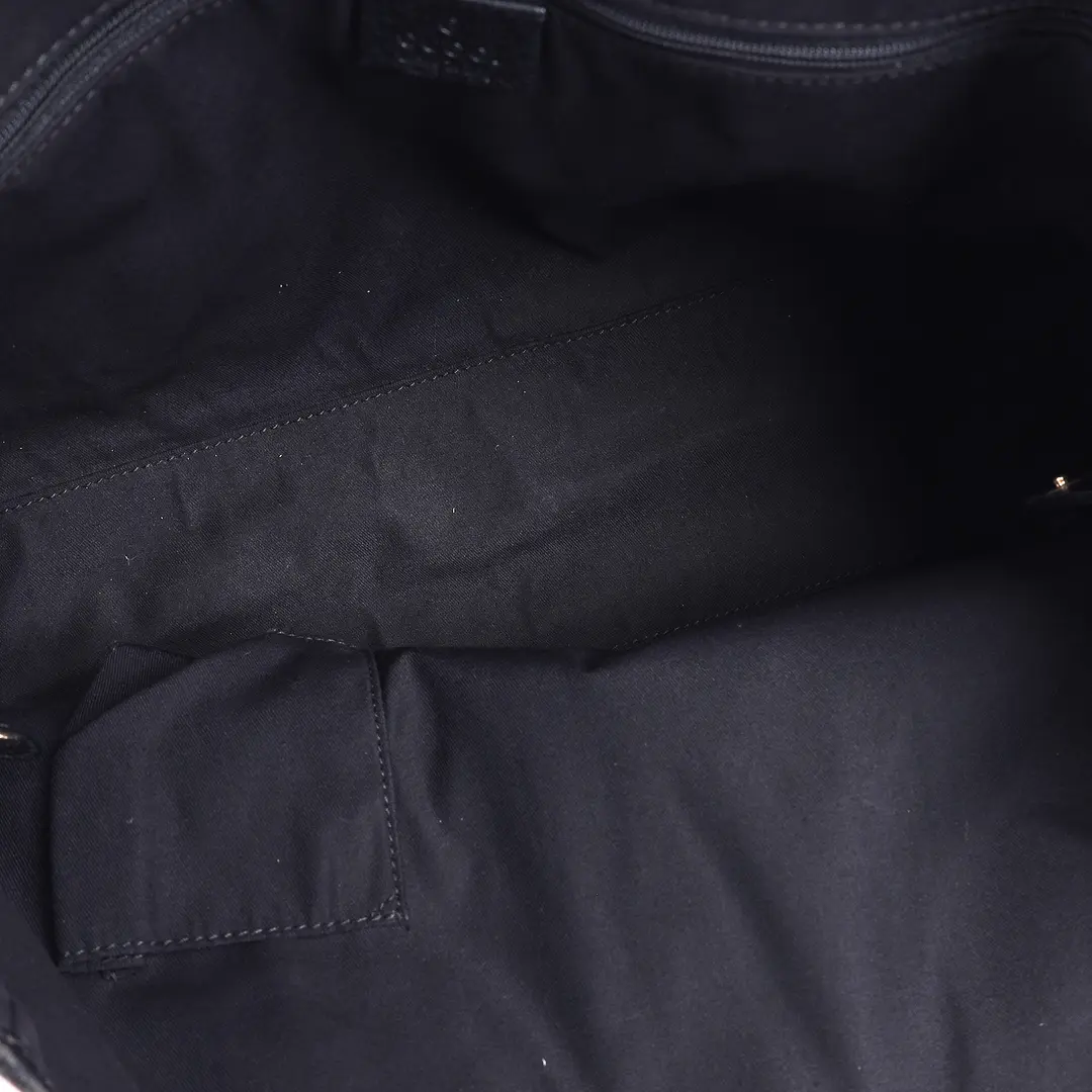 Gucci GG Canvas Web Bow Black Tote Bag