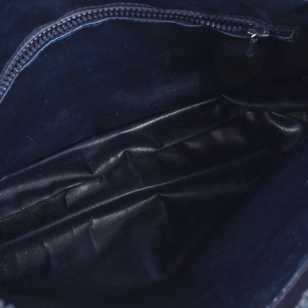 Gucci GG Plus Web Blue Canvas Shoulder Bag