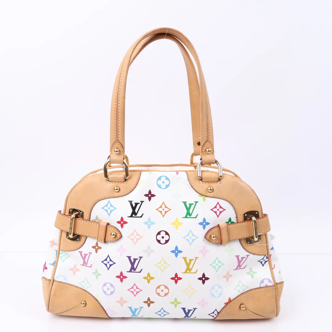 Louis Vuitton Priscilla White Multicolore Canvas Bag
