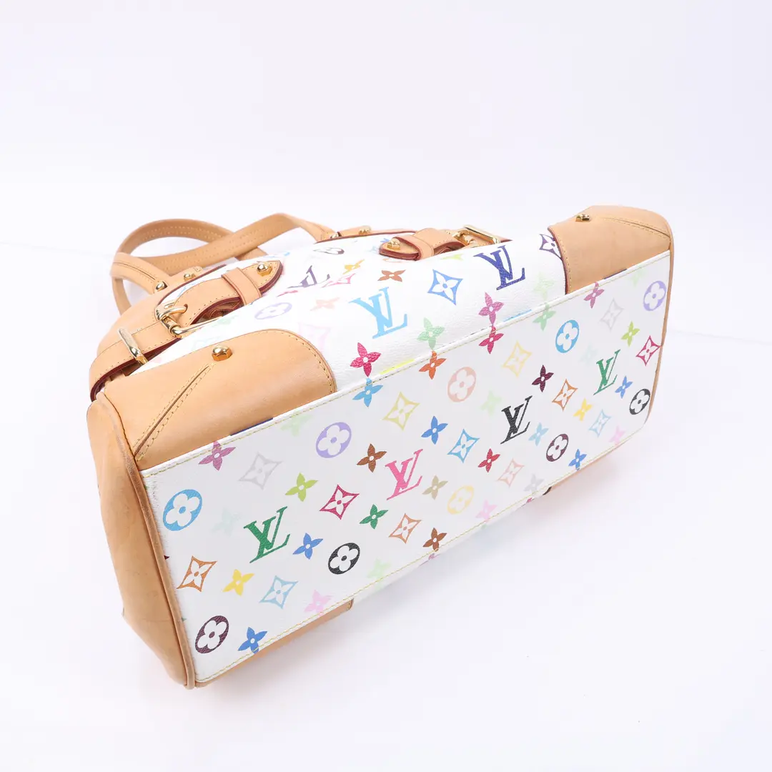 Louis Vuitton Priscilla White Multicolore Canvas Bag