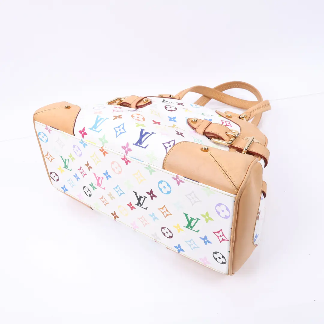 Louis Vuitton Priscilla White Multicolore Canvas Bag