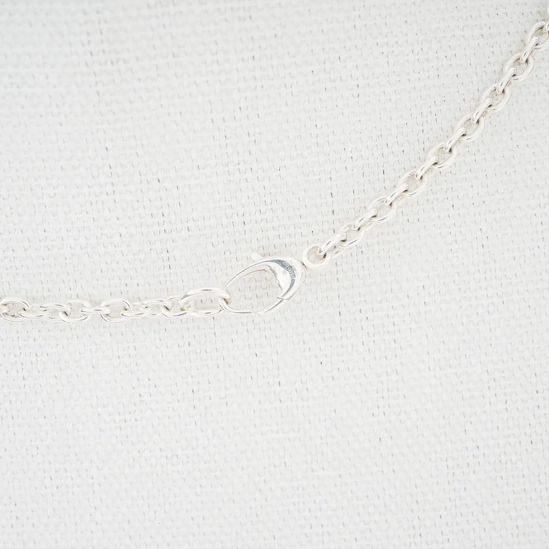 Gucci Interlocking G Silver Pendant Necklace