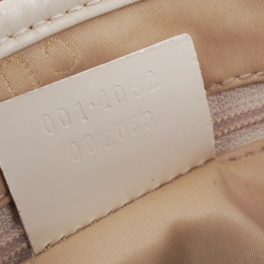 Gucci Jackie White GG Canvas Shoulder Bag