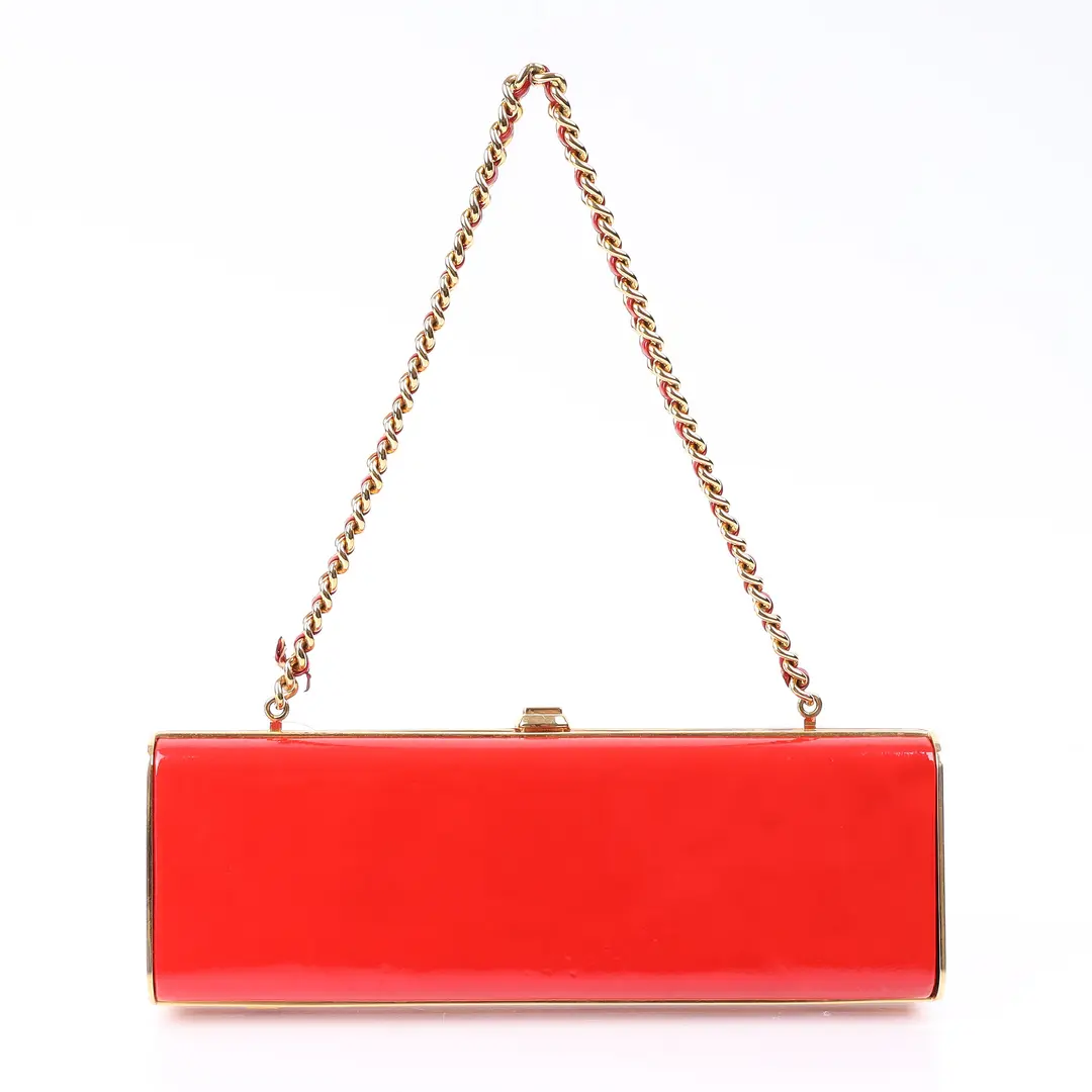 Louis Vuitton Sobe Red Vernis Clutch