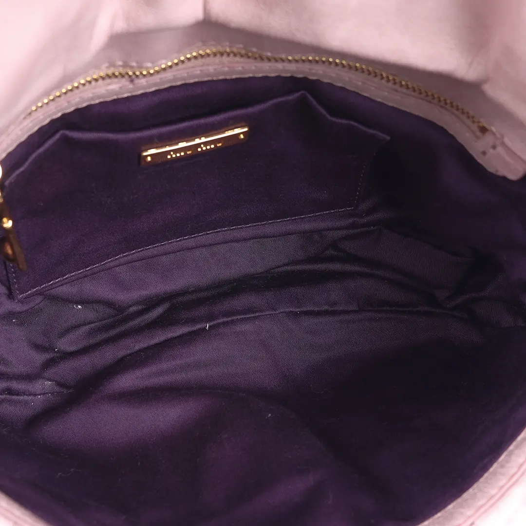 Miu Miu Matelasse Pink Leather Shoulder Bag