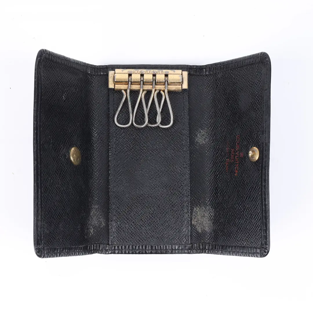 Louis Vuitton 4 Key Holder Black Epi Leather