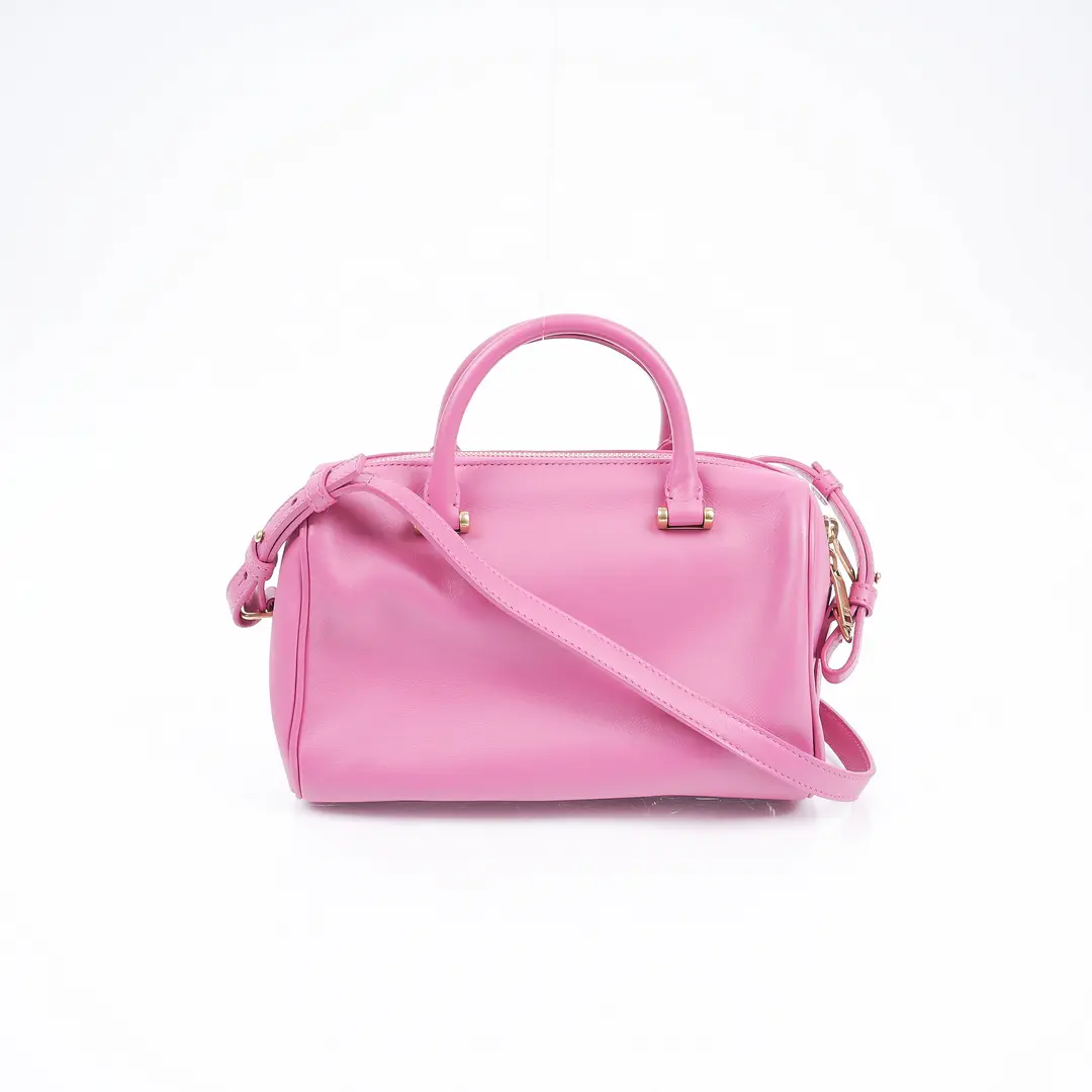 Saint Laurent Baby Duffle Pink Leather Shoulder Bag