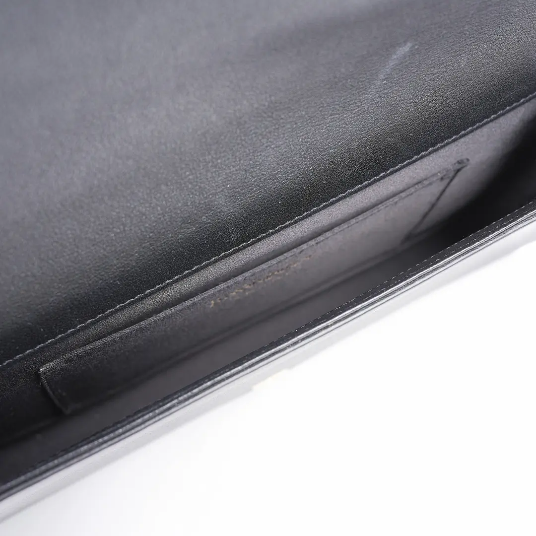 Saint Laurent Belle de Jour Black Leather Clutch