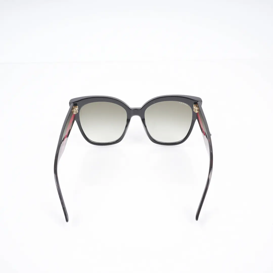 Gucci GG0058S Black Acetate Cat-Eye Sunglasses