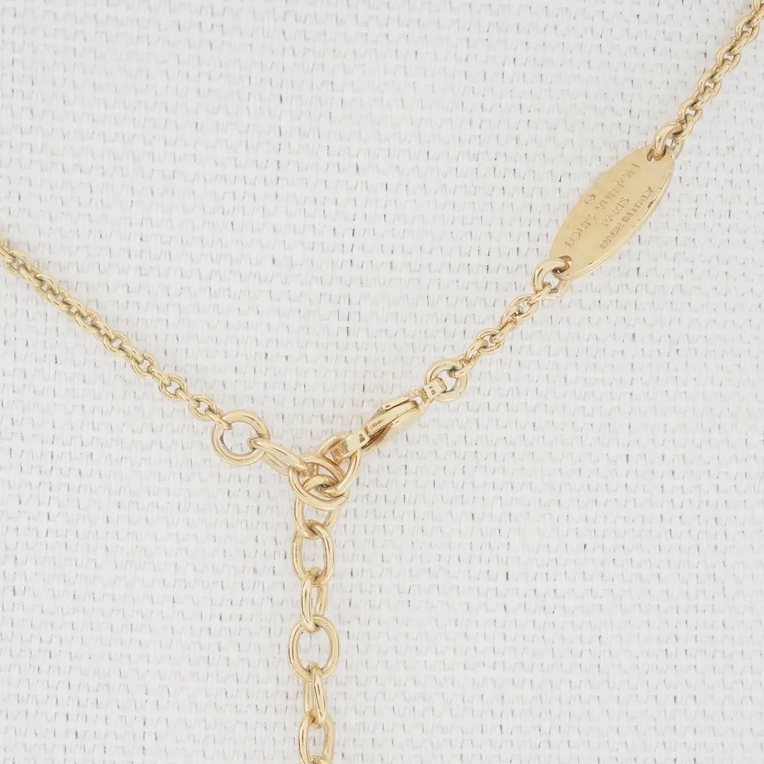 Louis Vuitton Essential V Gold Necklace