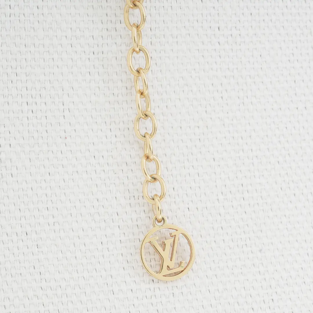 Louis Vuitton Essential V Gold Necklace
