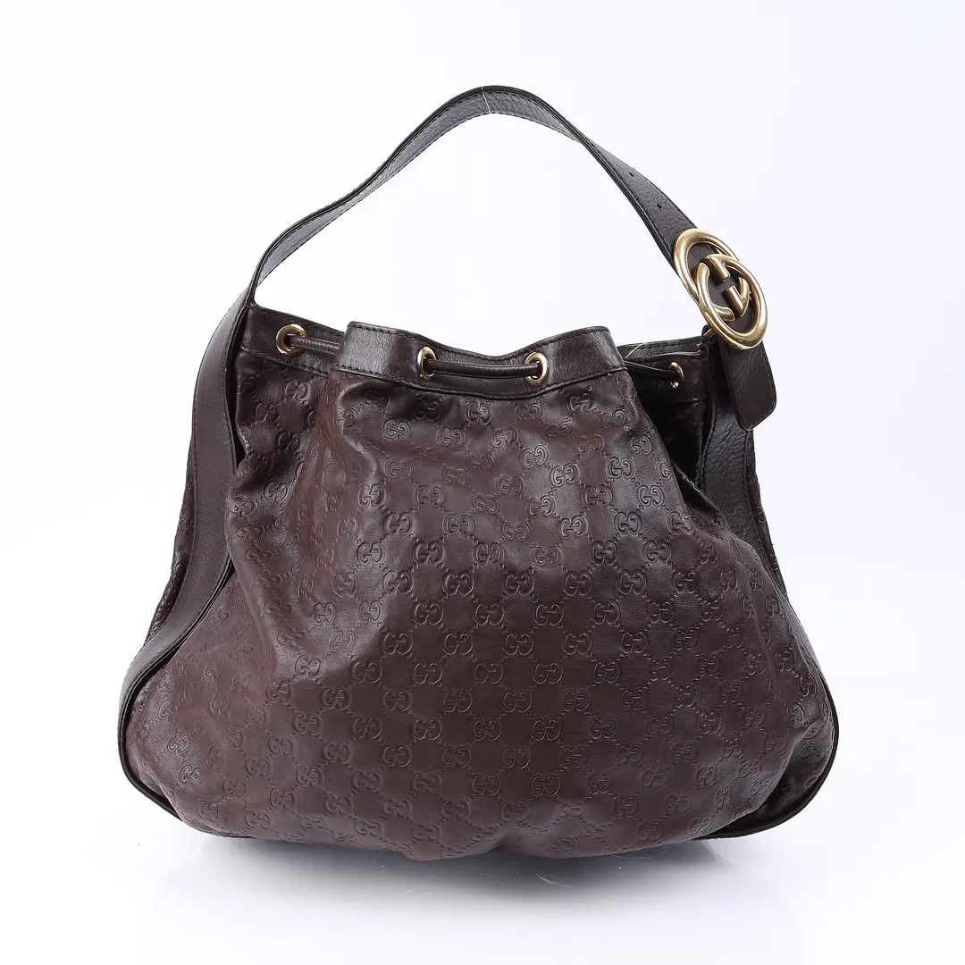Gucci Pelham Brown Guccissima Leather Hobo Bag