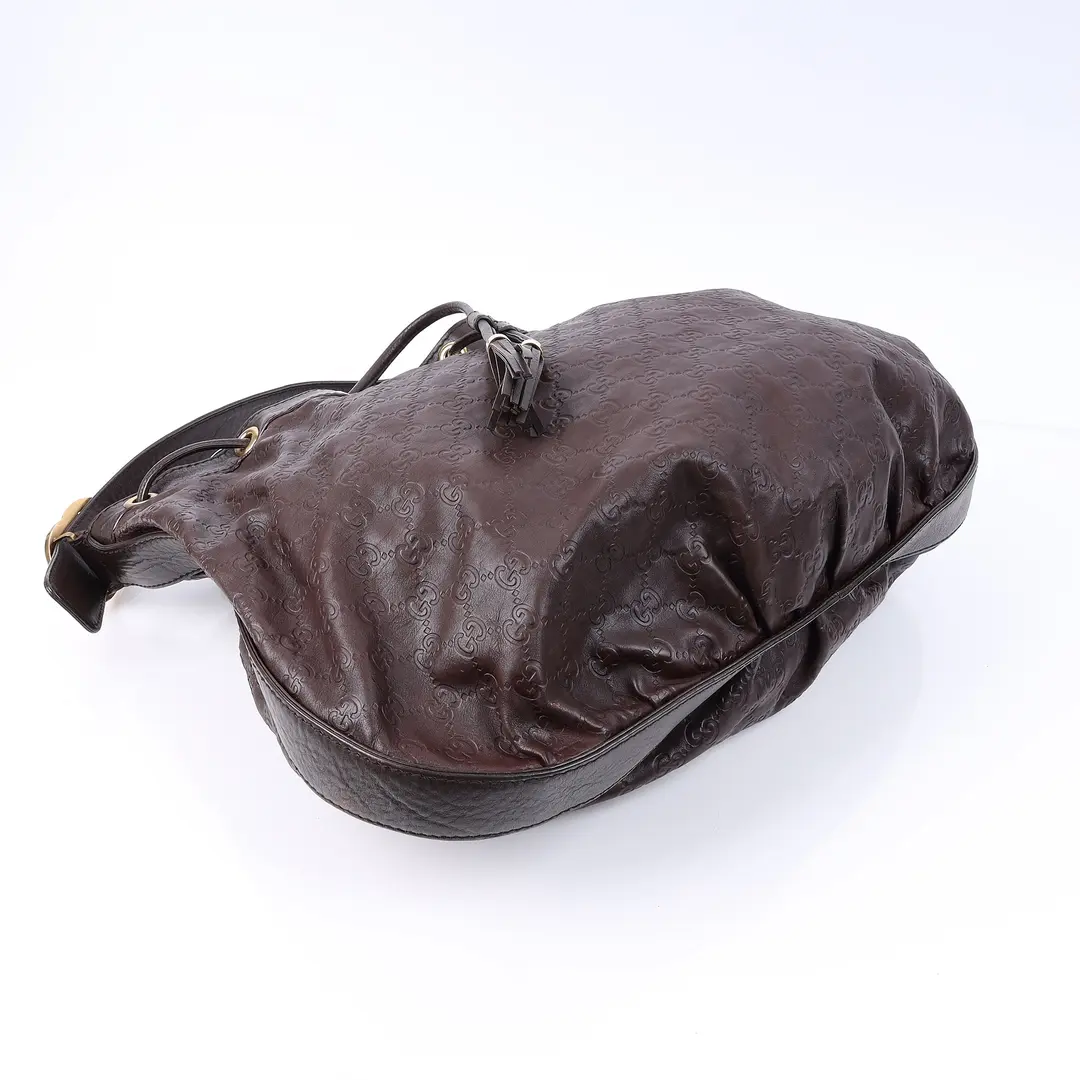 Gucci Pelham Brown Guccissima Leather Hobo Bag