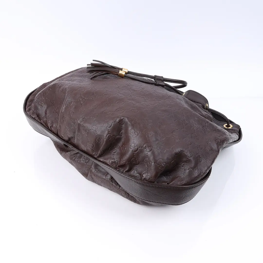 Gucci Pelham Brown Guccissima Leather Hobo Bag