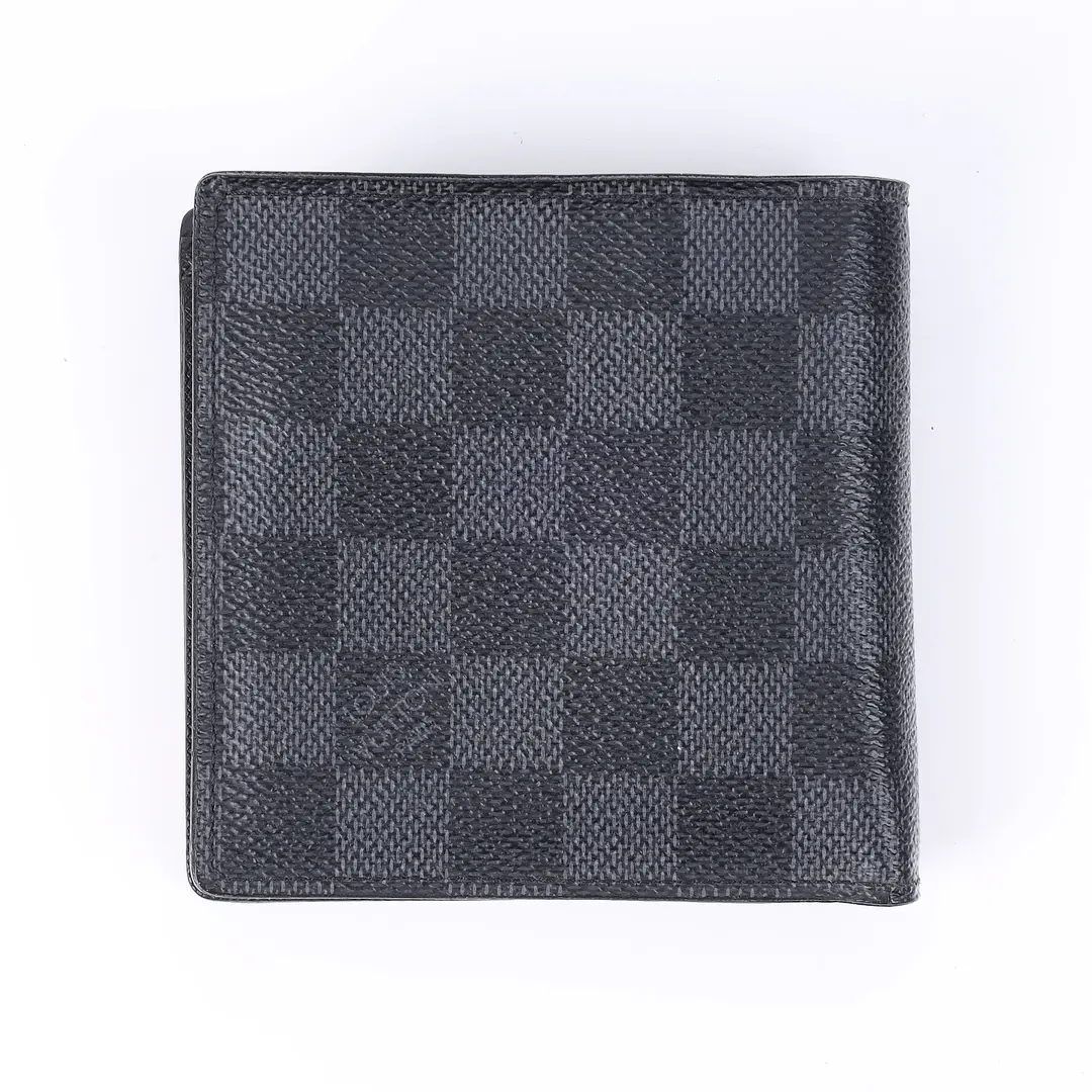 Louis Vuitton Marco Black Damier Cobalt Wallet