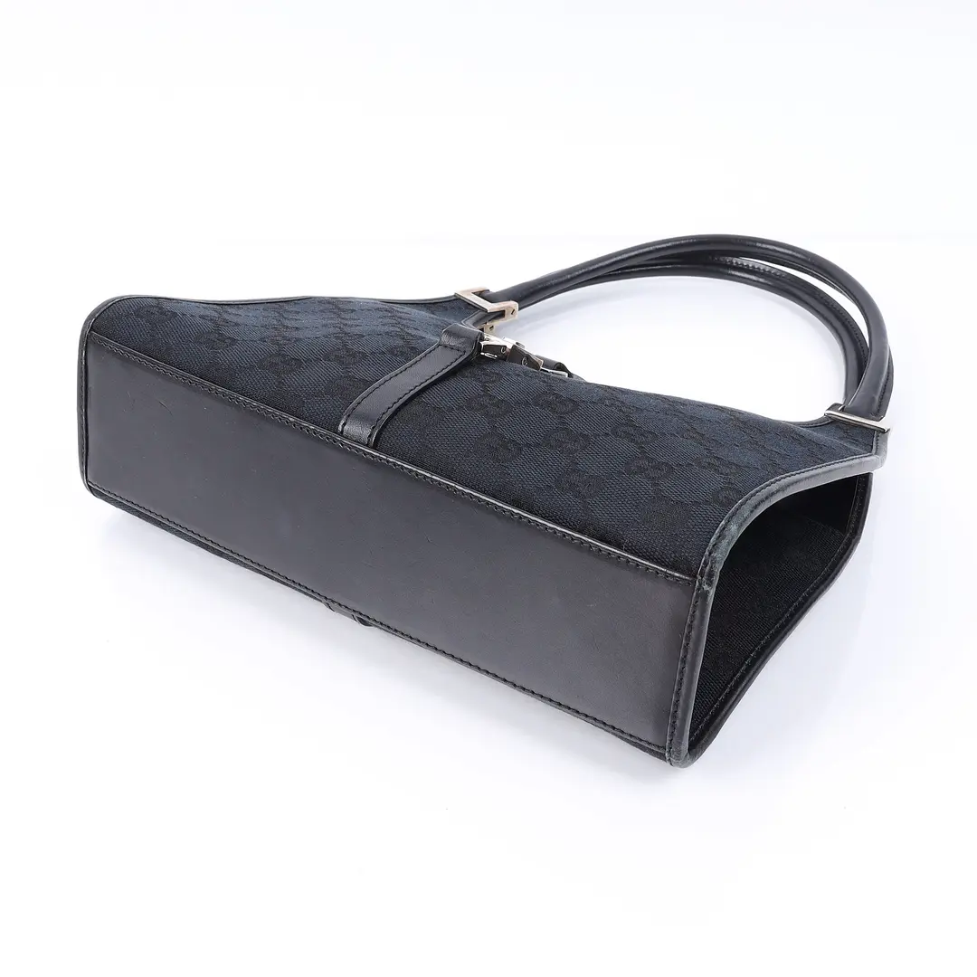 Gucci Jackie Black GG Canvas Shoulder Bag