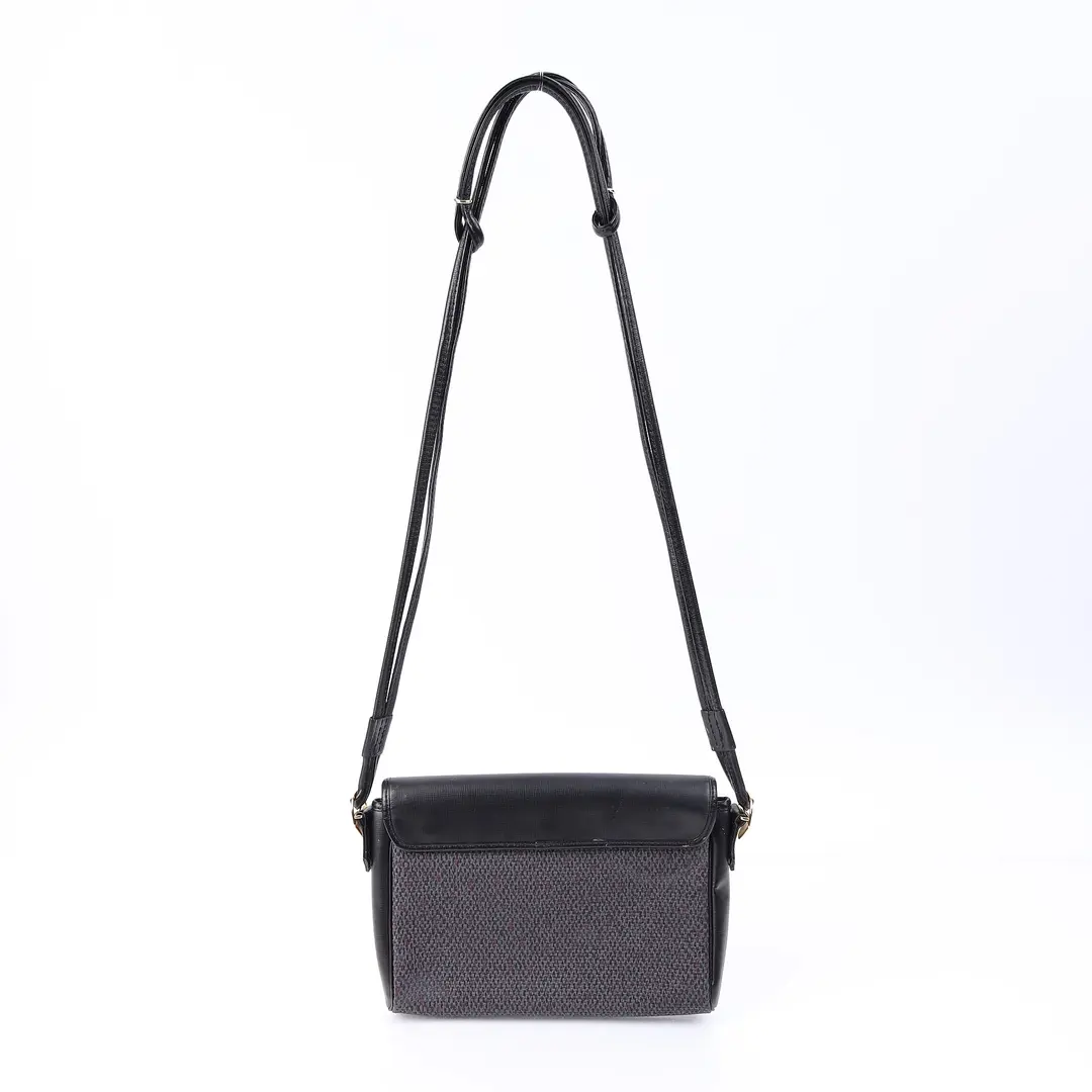 Yves Saint Laurent Vintage Black Leather Shoulder Bag