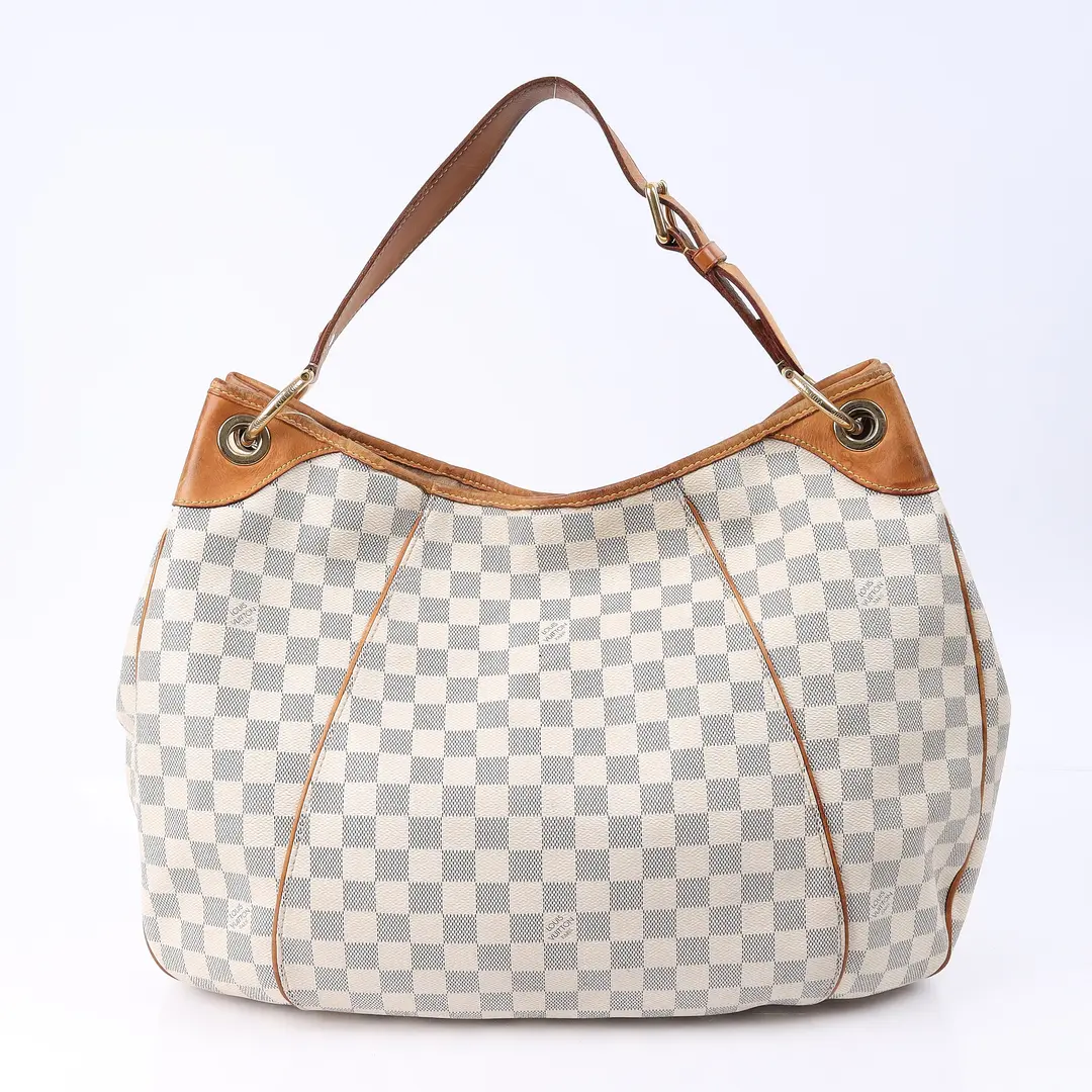 Louis Vuitton Galliera PM White Damier Azur Shoulder Bag