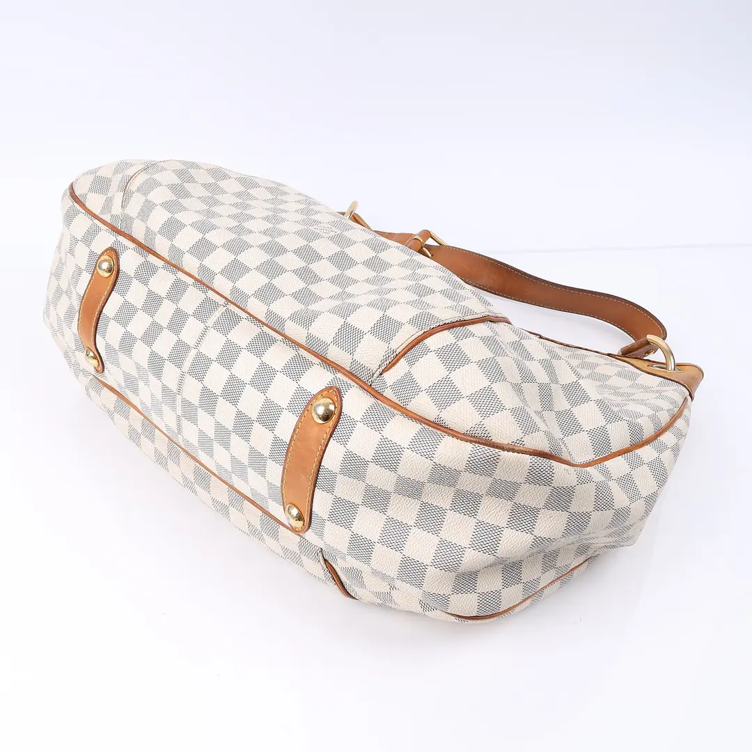 Louis Vuitton Galliera PM White Damier Azur Shoulder Bag