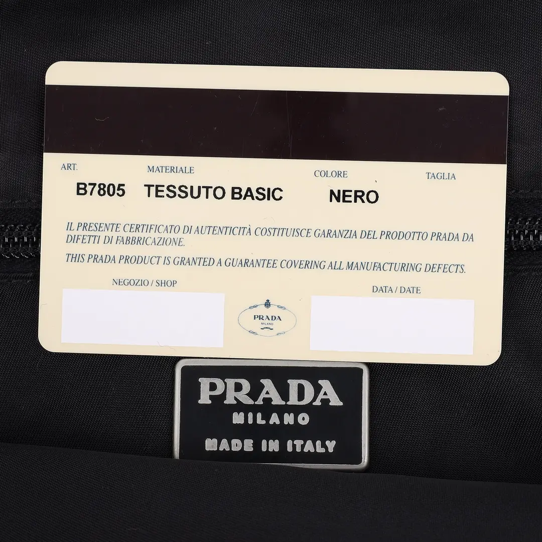 Prada Tessuto Basic Black Nylon Tote Bag