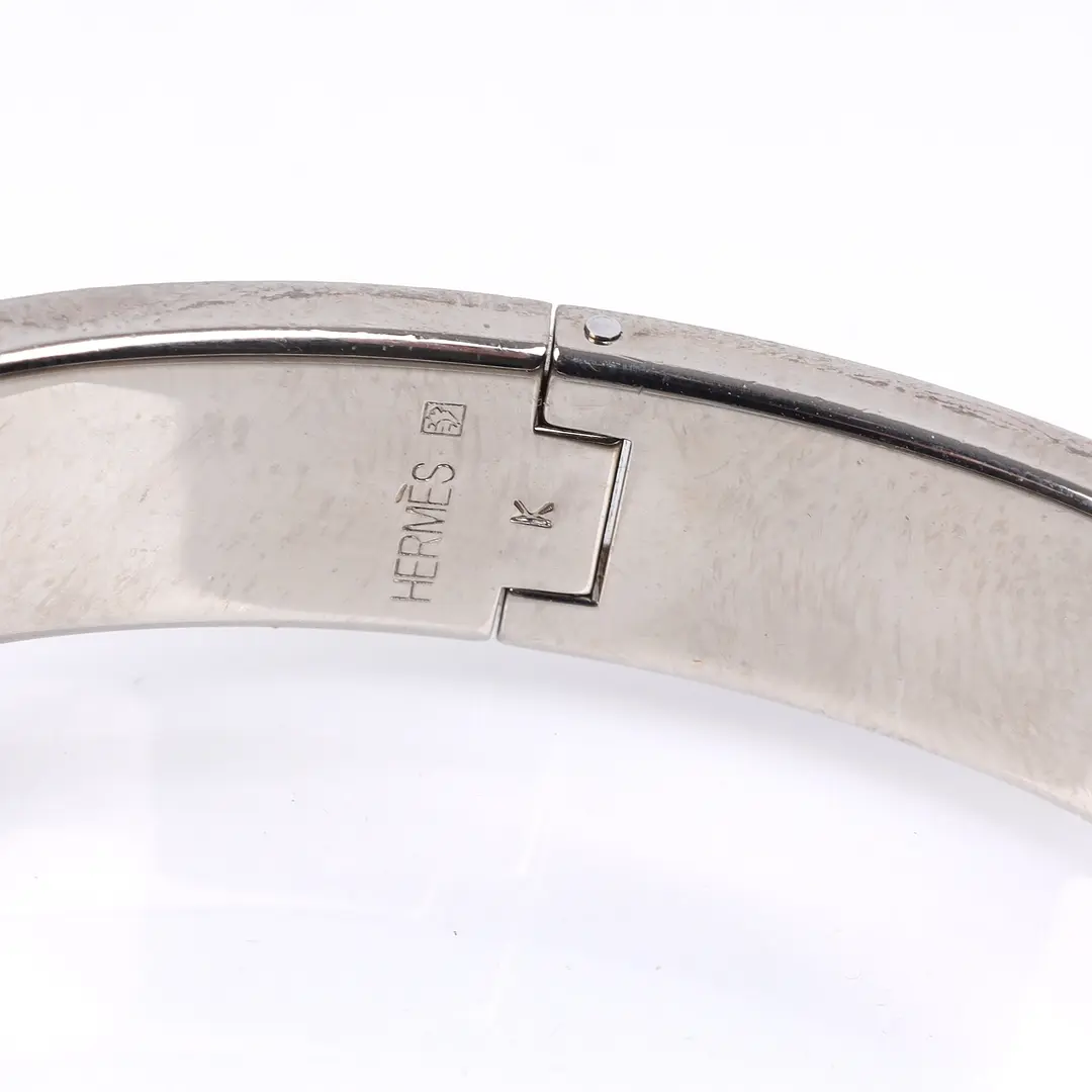 Hermes Clic Clac H Orange Enamel Bracelet