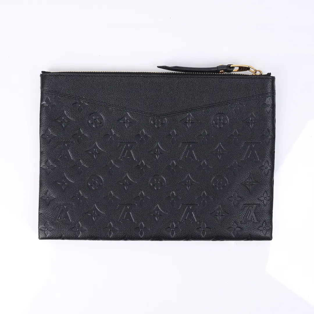 Louis Vuitton Daily Pouch Black Empreinte Clutch
