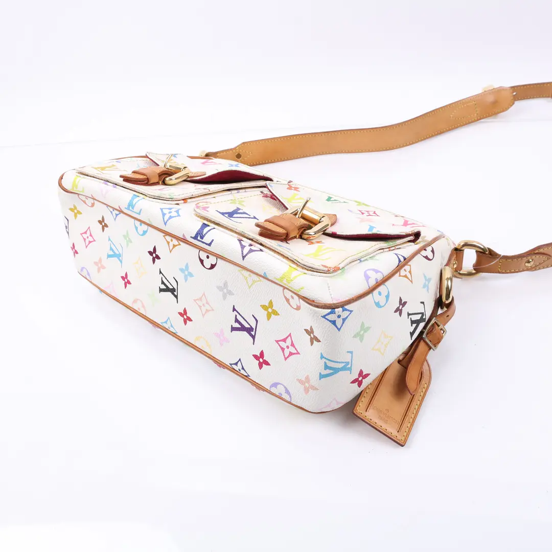 Louis Vuitton Lodge PM White Multicolore Canvas Shoulder Bag