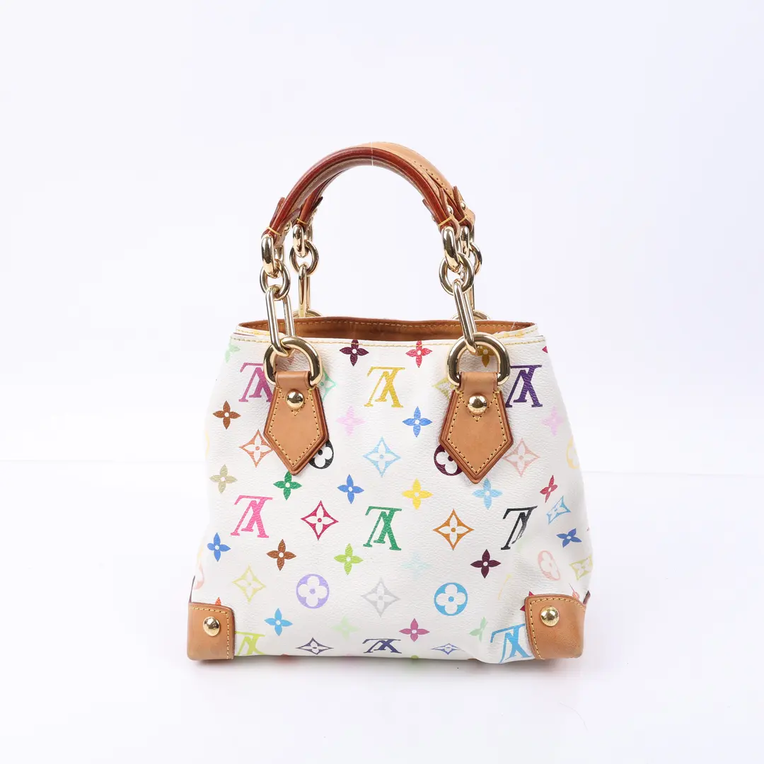 Louis Vuitton Multicolor Priscilla White Canvas Handbag