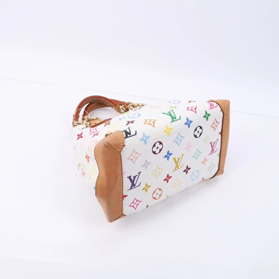 Louis Vuitton Multicolor Priscilla White Canvas Handbag