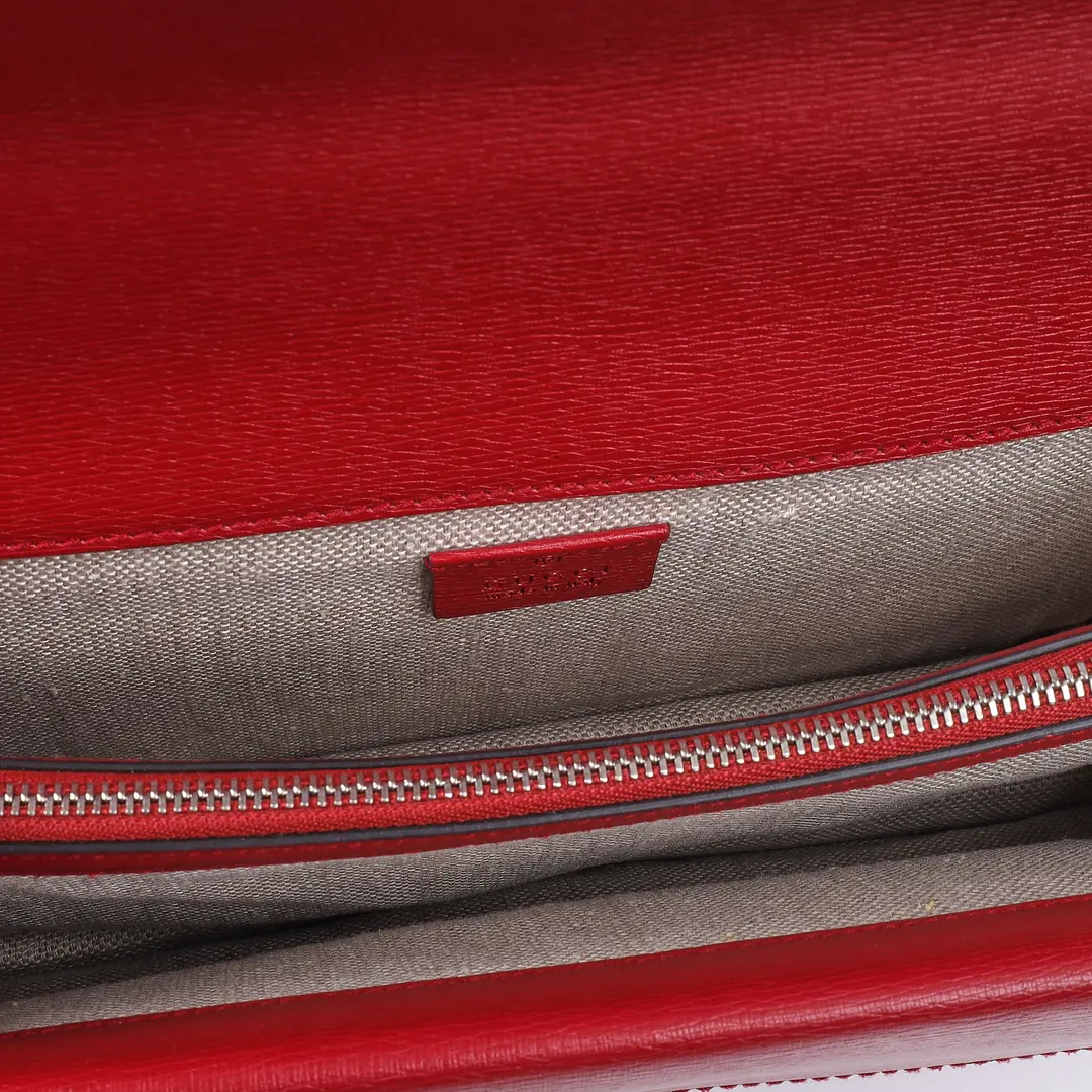 Gucci Dionysus Red Geranium Leather Shoulder Bag