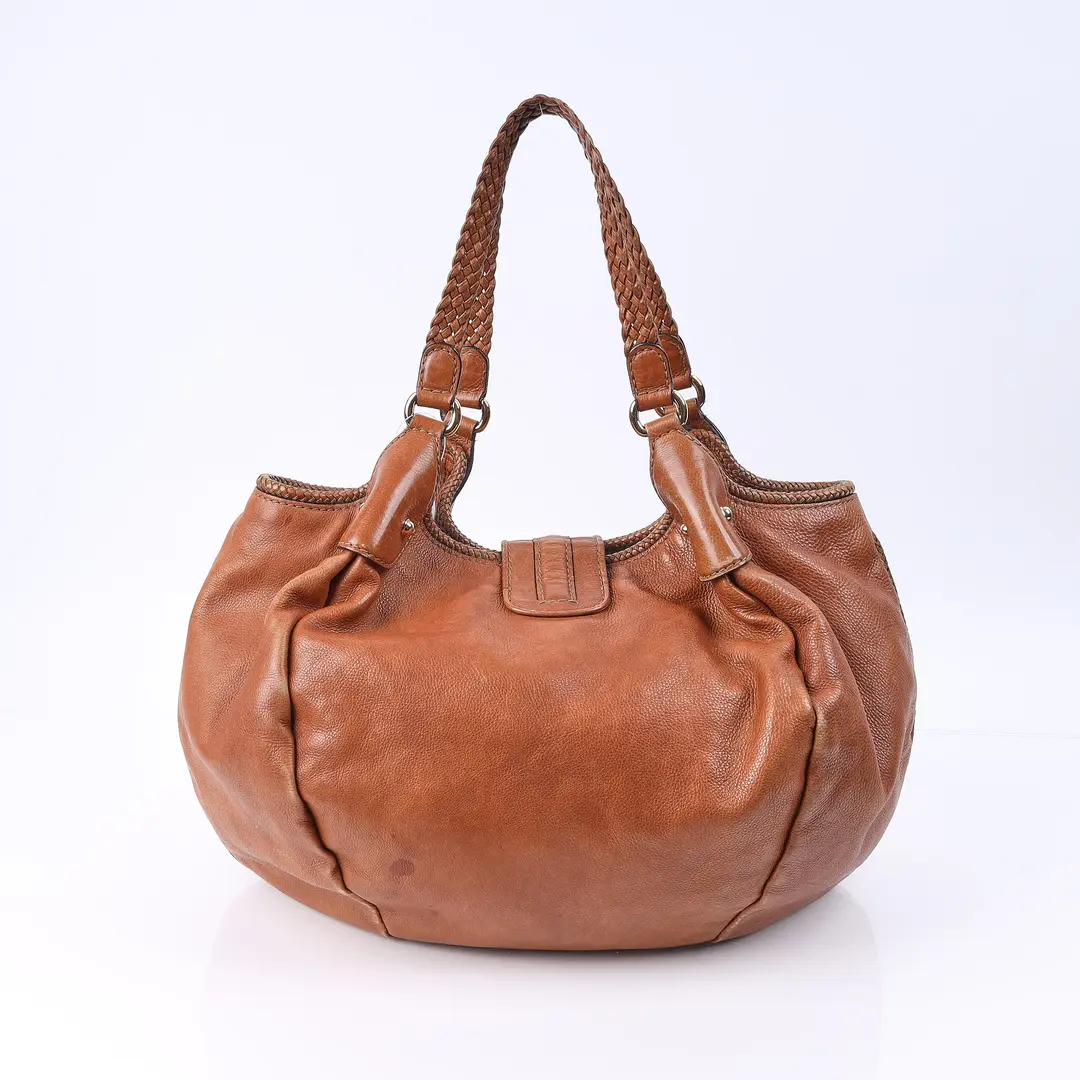 Gucci Marrakech Brown Leather Shoulder Bag