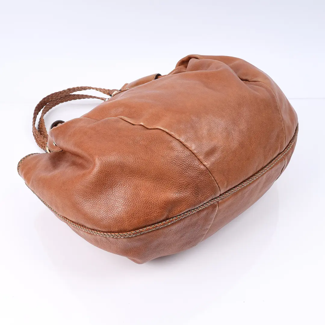 Gucci Marrakech Brown Leather Shoulder Bag