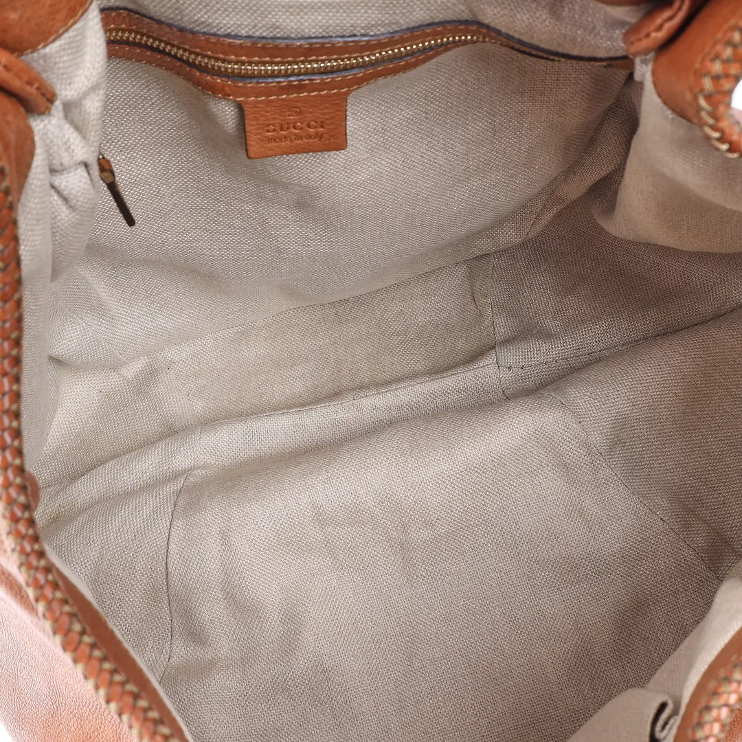 Gucci Marrakech Brown Leather Shoulder Bag